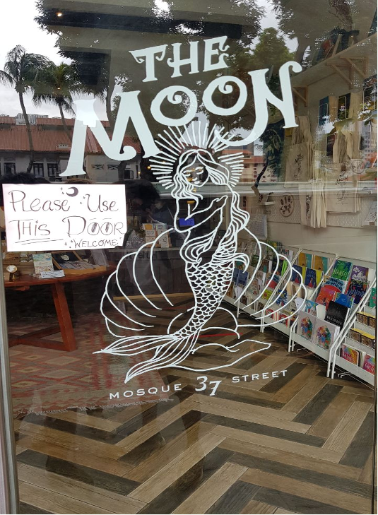 The Moon’s welcoming storefront