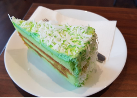 The delectable Ondeh Gula Melaka Cake- A must try at the café!